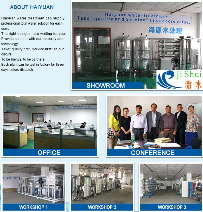 100TPH Desalination Reverse Osmosis RO Plant Fiberglass Material 10kw