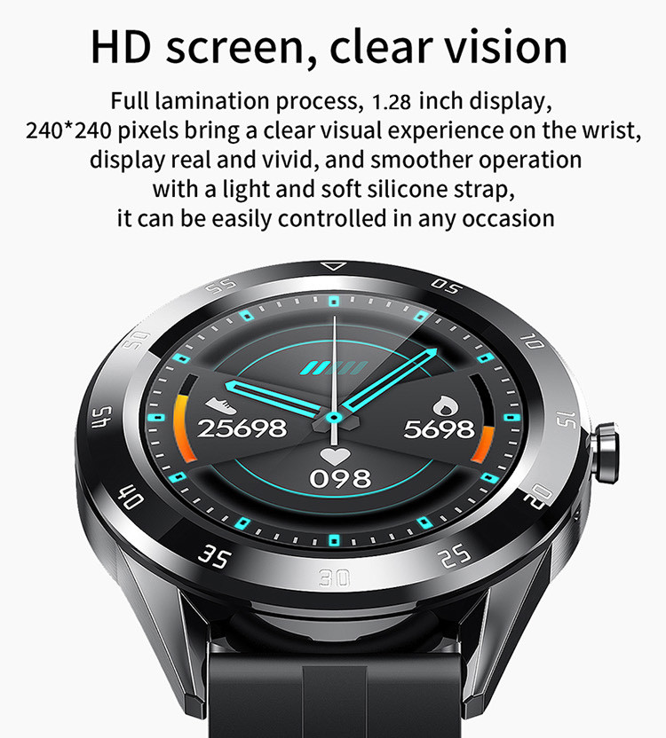 Nordic 52840 Waterproof Sport Smart Watches Bluetooth 5.0 64MB