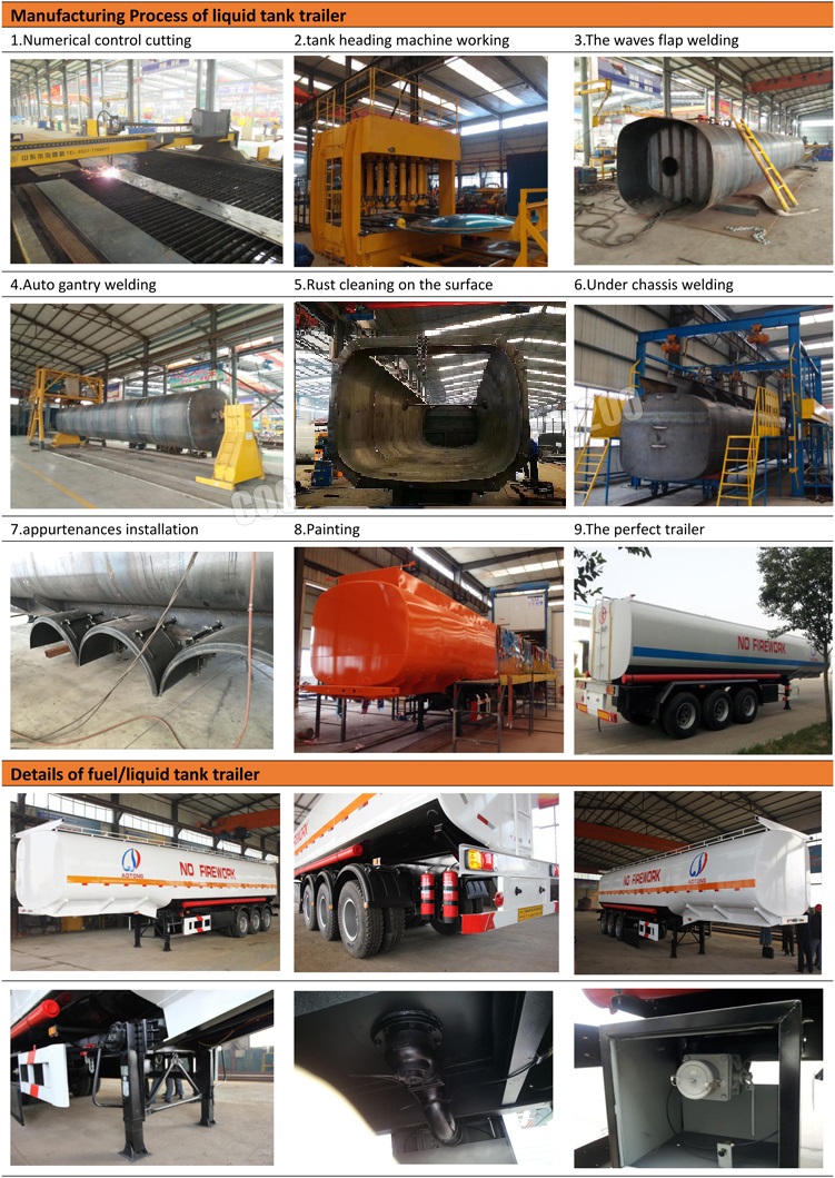 Max Payload 80000kgs 3 Axle 40cbm Aluminum Fuel Tanker Trailer for Diesel Transport