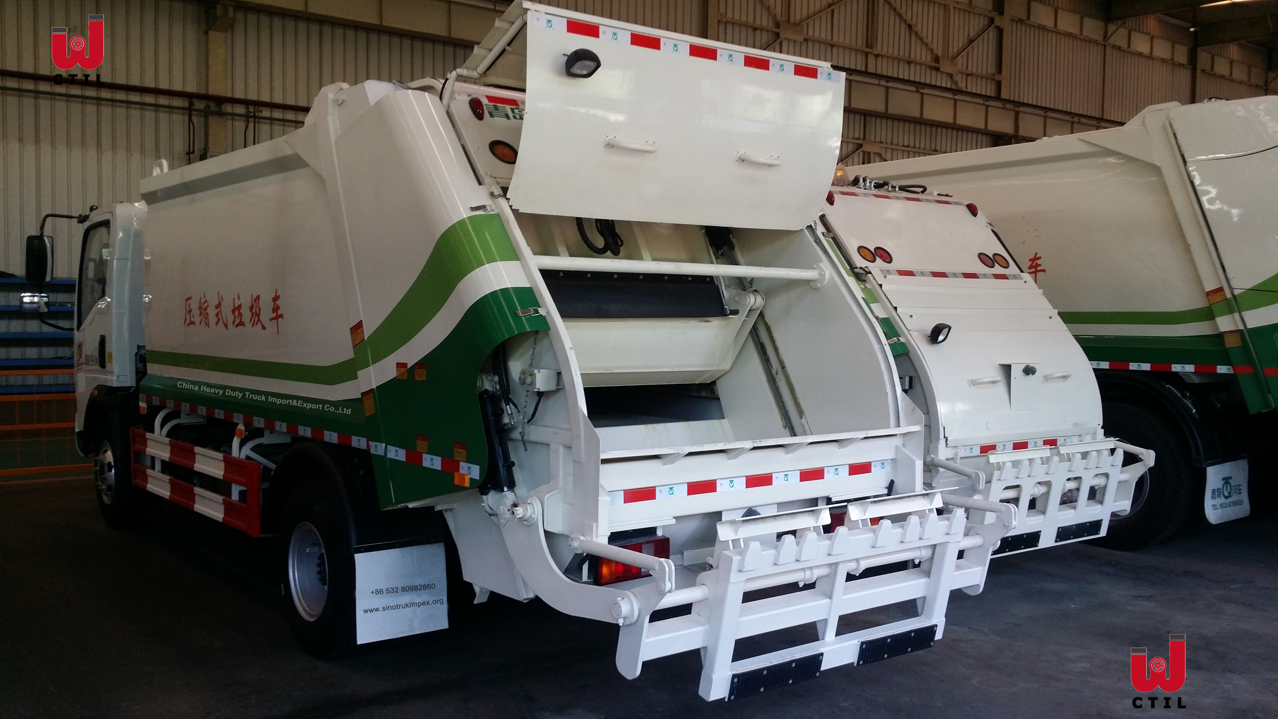 Sinotruk 12m3 Waste Management Trash Truck 4X2 Waste Removal Trucks