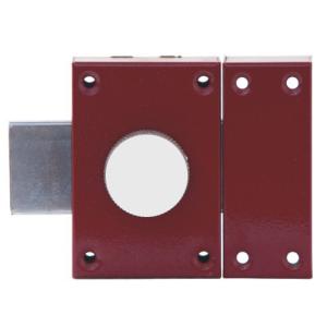 Quality Door Security Rim Lock Iron Rim Lock With Red Painting And Dead Bolt OEM wholesale
