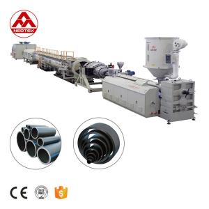 Quality LG250 Water and Gas Supply PE Pipe Extrusion Line with 33 1 Screw L/D Ratio wholesale