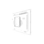 Hospital Open White Touch Floor Standing Digital Signage 22 Inch All In One