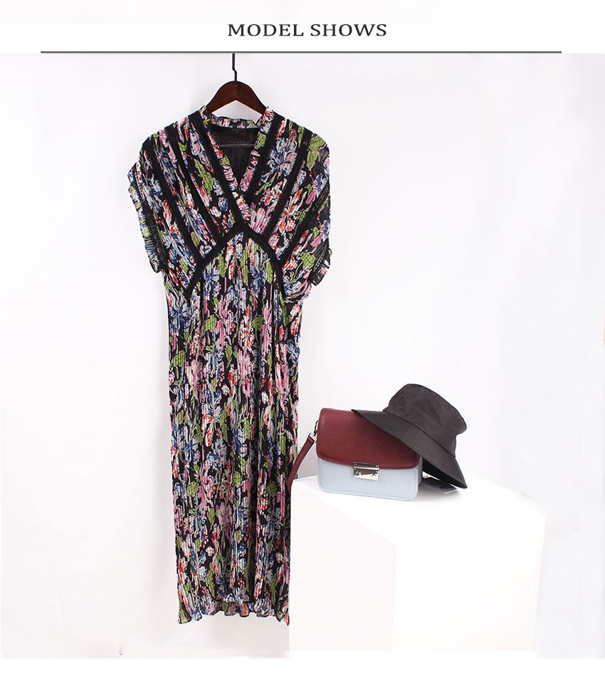 GRS Pleated Maxi Dress