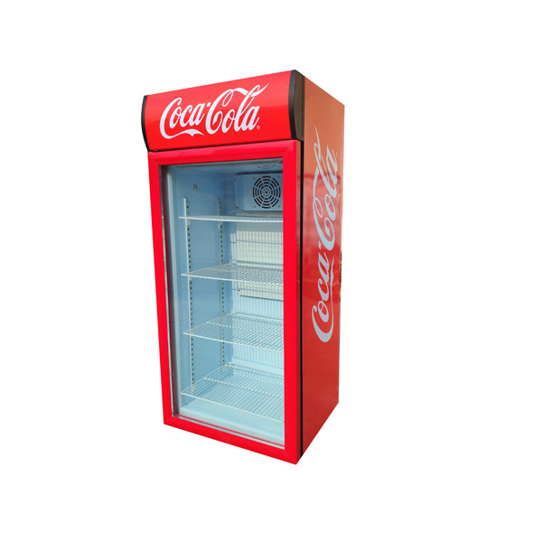 130L commercial mini fridge glass door refrigerate display used beverage cooler SC130B