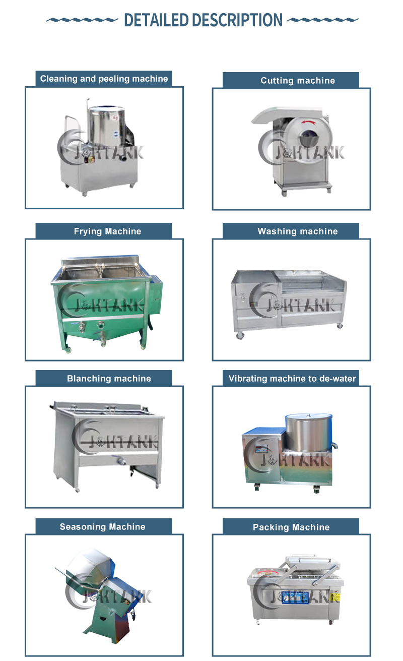 Mini Frozen French Fries Making Machine , Banana And Potato Chips Making Machine