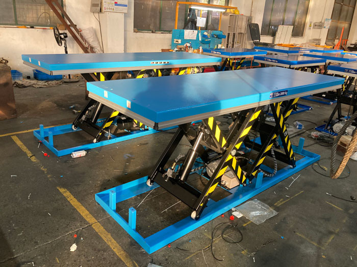 4t/8t Stationary Scissor Lift Table 1000mm Lifting Height For Heavy Material Handling