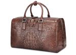 New crocodile-skin business travel carry-on handbag male high-end big volume
