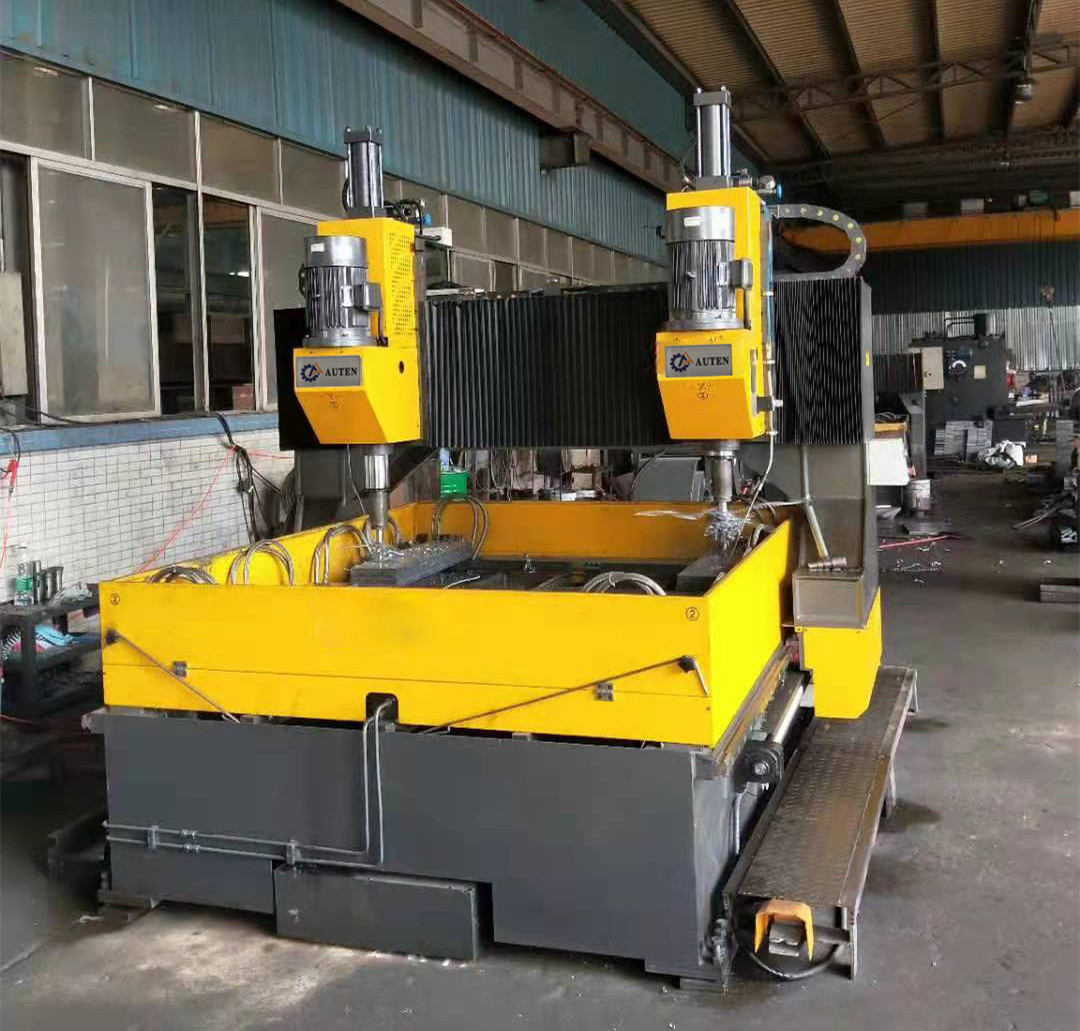2000x2000mm CNC Steel Plate Drilling Machine Multi Spindle Drill Head