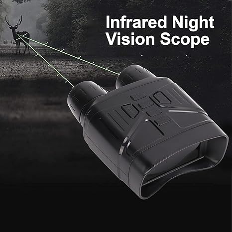 Complete Darkness Night Vision Binoculars with 5X Digital Zoom and 1080P Video Size