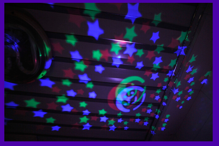Cartoon kids music night light projector