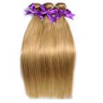 Colored Brazilian Ombre Hair Weave Weft #27 Color Straight Virgin Hair Extension
