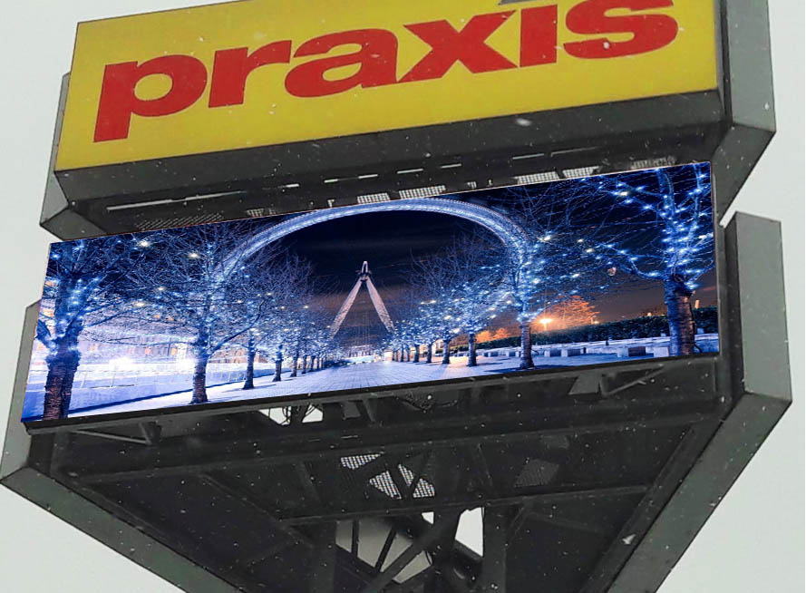 front service led screen