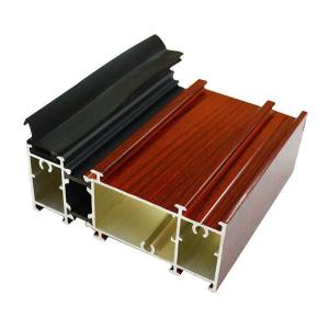 Quality Casement 2.0mm 6063 Wood Grain Aluminum Profiles wholesale
