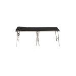 Commercial Foldable Patient Examination Couch Black Hospital Examination Bed