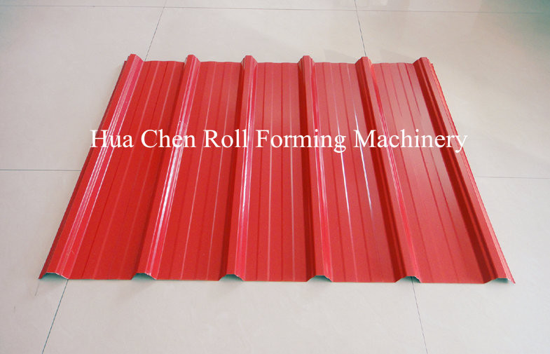 Asia Market 914 Material Roof Sheet Making Machine With SImens PLC Control