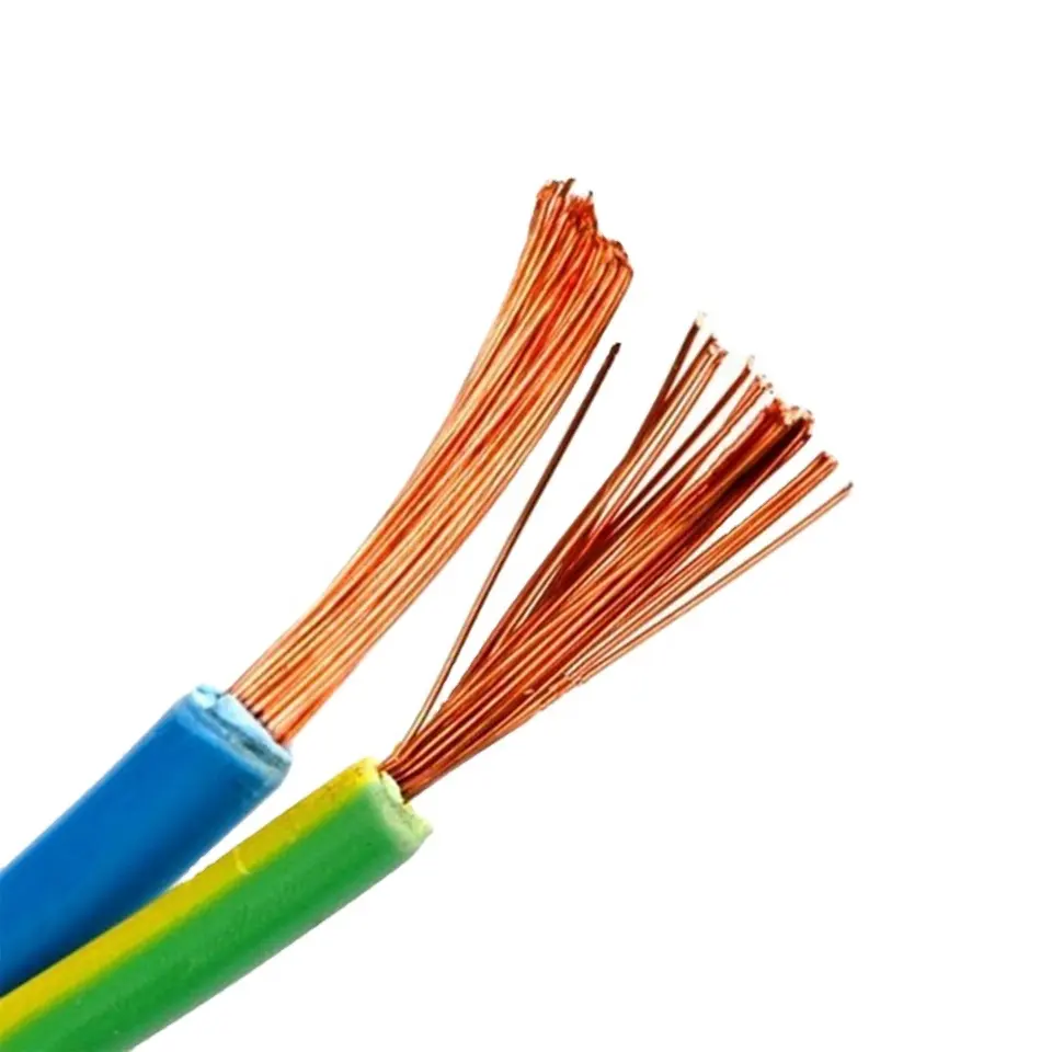 Insulated PVC 4 Core 15mm 25mm 4mm 6mm Flexible Copper Core Electric Power Cable