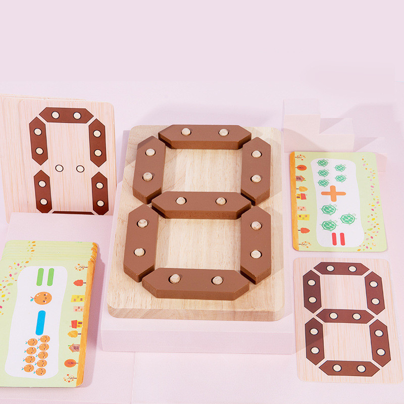 Kids Mathematics Enlightenment Wooden Jigsaw Puzzle Toy