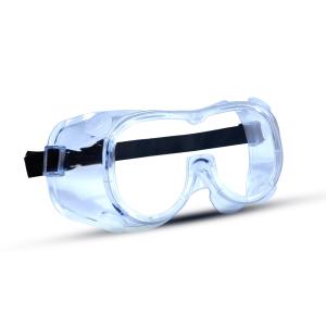 Quality Water Resistant Safety Eye Protection Goggles PVC Frame PC Lens Normal Strap wholesale