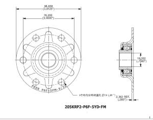 Quality 205KRP2-6PF Double Seal Nonstandard Agricultural Machinery Bearing High Precision Certified ISO9001 wholesale