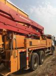 Diesel Used Putzmeister Concrete Pump Truck 37M 4 Boom 287KW Power