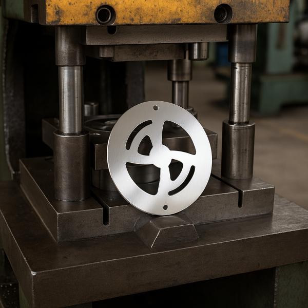 Custom Stainless Steel Ventilation Cover Plate – Precision Stamped Round Fan
