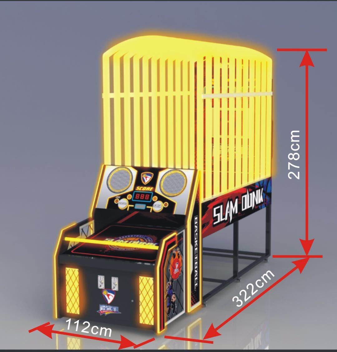 Slam Dunk King Basketball Ball Return Machine , Metal Basketball Arcade Game Machine