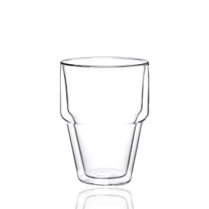 Quality ODM 323ml Double Walled Insulated Coffee Glass Cups wholesale