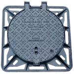 Ductile Iron Water Manhole Cover , EN124 D400 Drainage Chamber Cover