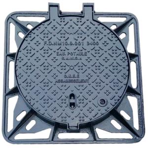 Quality Heavy Duty Ductile Iron Manhole Cover And Frame 54kg Anti Slip EN124 wholesale