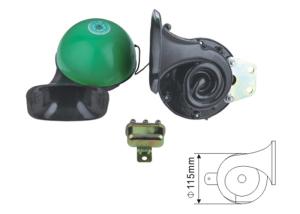 Quality Waterproof Green Color Custom Car Horn Kit Truck Snail Horn 125DB Sound Level wholesale