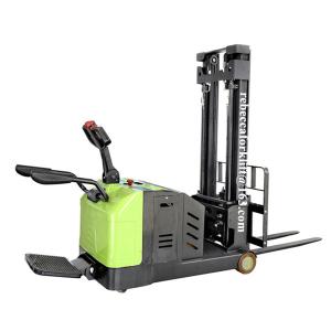 China Single Frame Pedestrian Pallet Stacker 1200kg 1600mm With DC 12v / 2.5kw Motor on sale