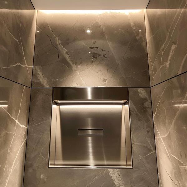 A Class 304 / 316 Stainless Steel Recessed Wall Niche For Enhancing Hotel