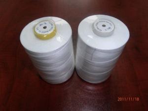 Quality raw White Polyester Yarn , dye tube Polyester Ring Spun Yarn wholesale