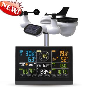 Quality Remote Weather Station UVI Light Wireless Weather Station With Rain Gauge 7 In 1 wholesale