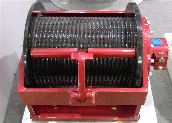 Efficient Powered Hydraulic Crane Winch Painting Galvanizing