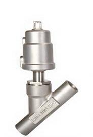 Quality Stainless Steel Weld Connection DN25 Pneumatic Angle Valve wholesale