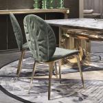 Stainless Steel Luxury Dining Room Chairs Ballroom Chairs OEM ODM