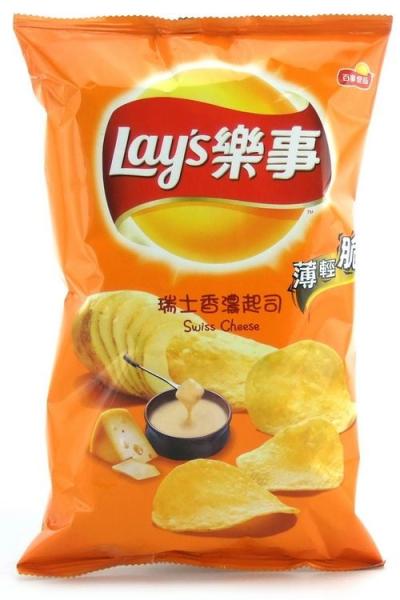 Economy Bulk Purchase: Lays Swiss cheese-Flavored Potato Chips - 59.5G - Asian