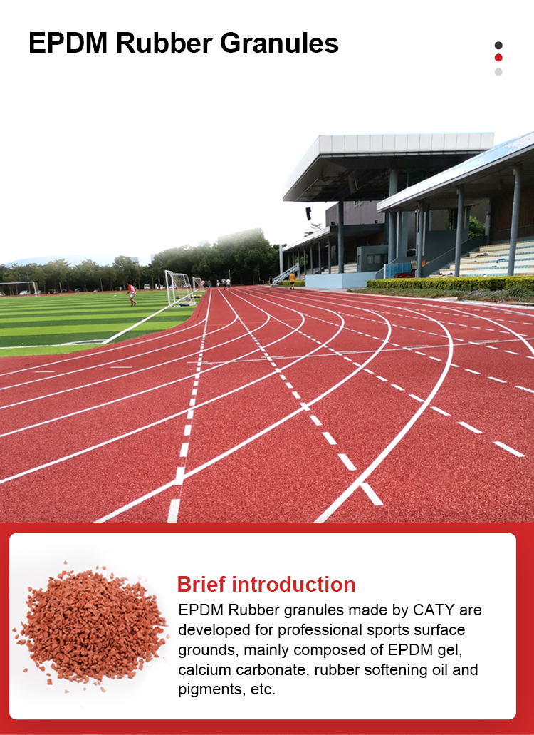 1-3mm Non-Toxic EPDM Rubber Granules for Playgrounds in Kindergartens Parks & Fitness Trails