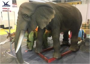 Quality Playground Zoo Decoration Lifelike Animatronic Animal Models Elephant Statues wholesale