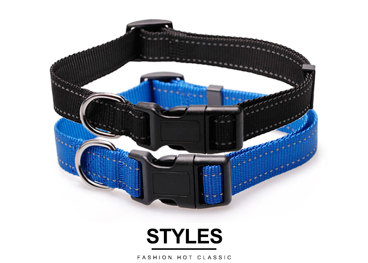 Luxury Large Pet Neck Collar Heavy Duty Adjustable Nylon Dog Collar