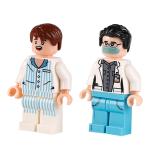 MOC character career model hospital patient nurse paramedic doctor mini figures