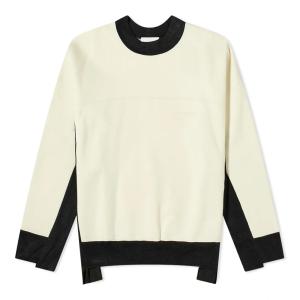 Quality Men Fleece Crew Neck Sweatshirt Loose Fit Paneled Long Sleeve Sweatshirt wholesale