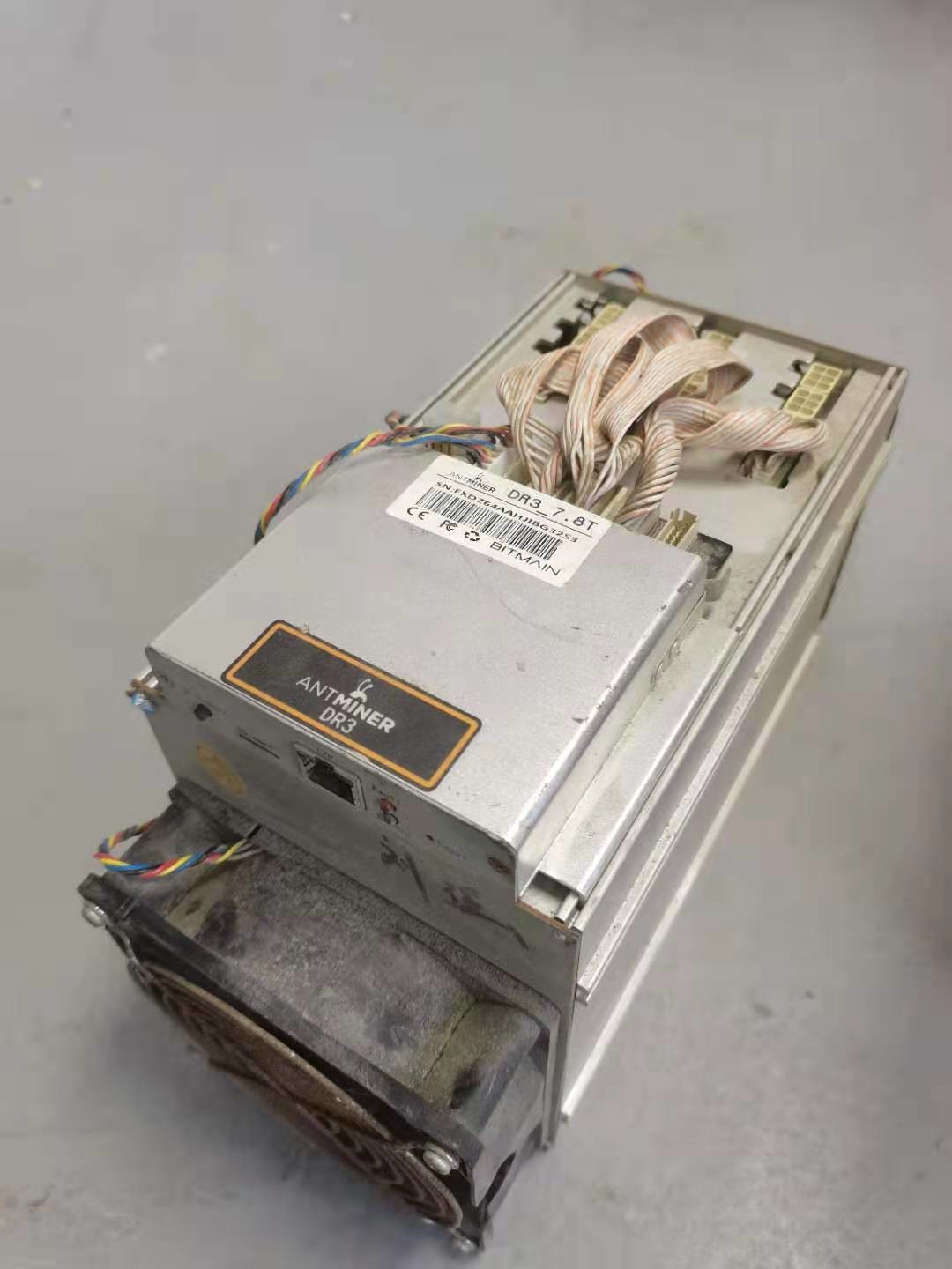 Bitmain DR3 7.8Th/S Used Asic Miner Antminer DCR Decred Coin Mining With Power Supply