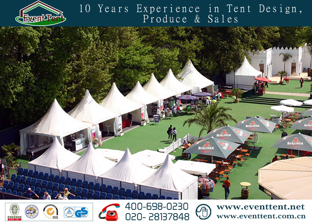 Folding Pagoda Party Tent Inflatable Aluminum Alloy For Luxury Hotel Transparent