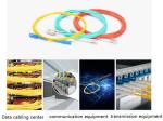 LC / UPC OM3 Optical Fiber Patch Cord , Blue Ground Simplex Fiber Optic Cable