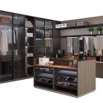 Modern Fitted PVC Walk In Garderobe Robe Cupboards MDF Ready Made