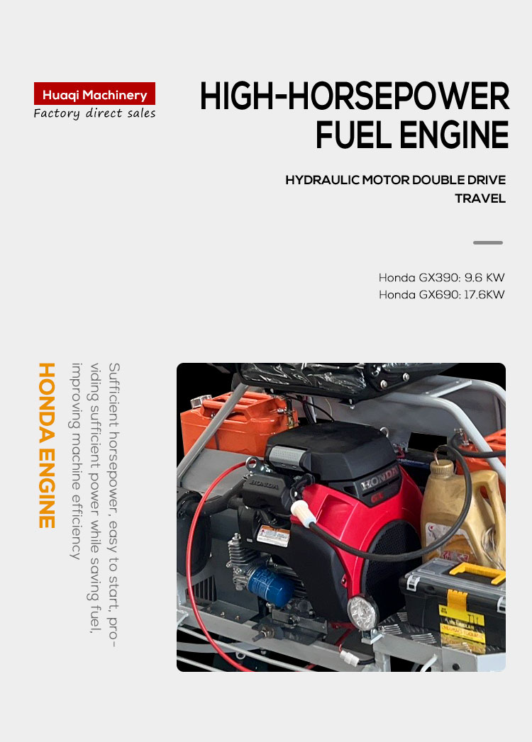 Powerful Honda GX690 Engine Walk Behind Concrete Power Trowel for Versatile Finishing