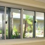Tempered Glass Aluminium Frame Sliding Window ISO9001